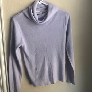 Long Sleeve Lavender Turtle Neck